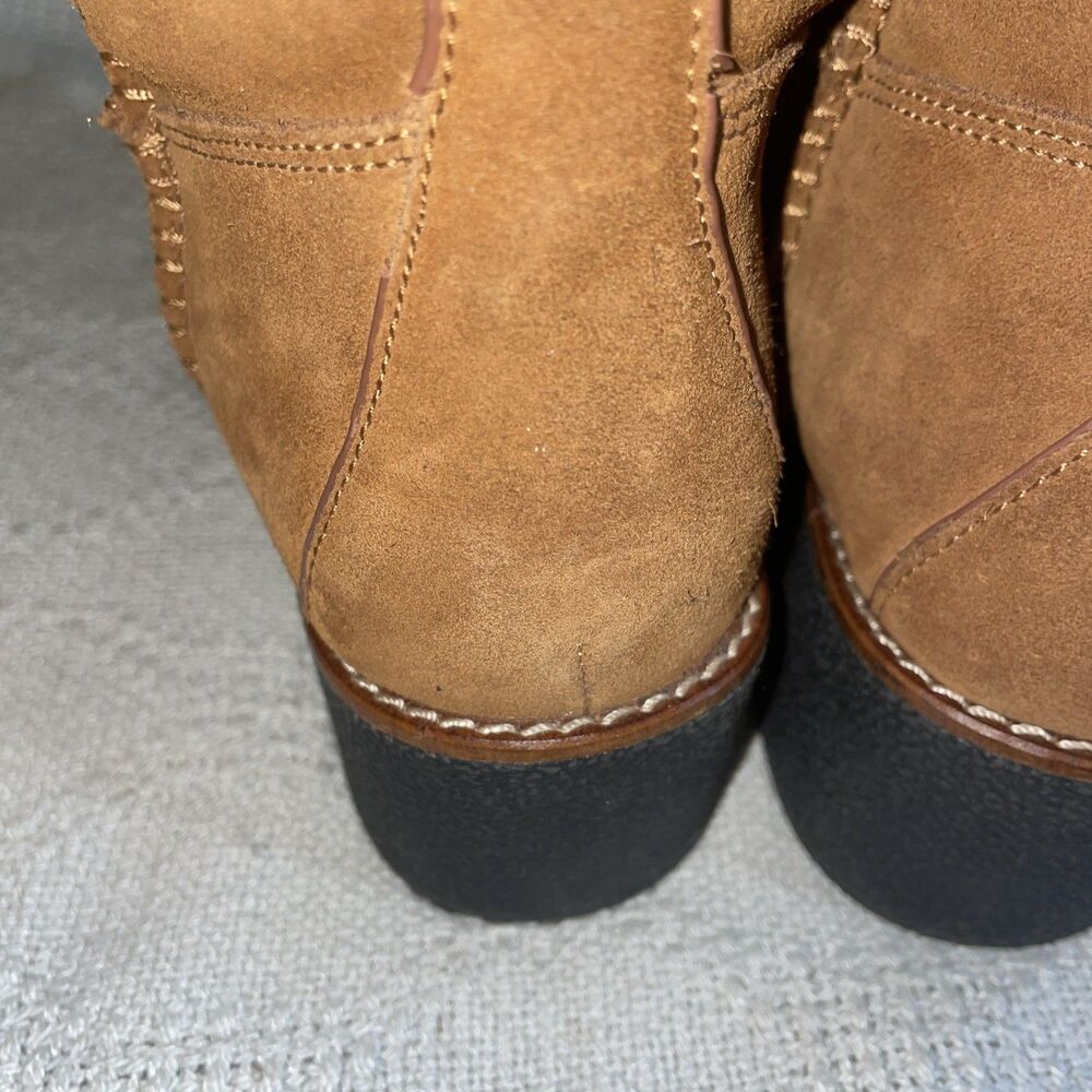 Coach Women’s Knee Boots Size 6.5 M Brown Suede Leather Going Out Party Fun - Picture 11 of 12
